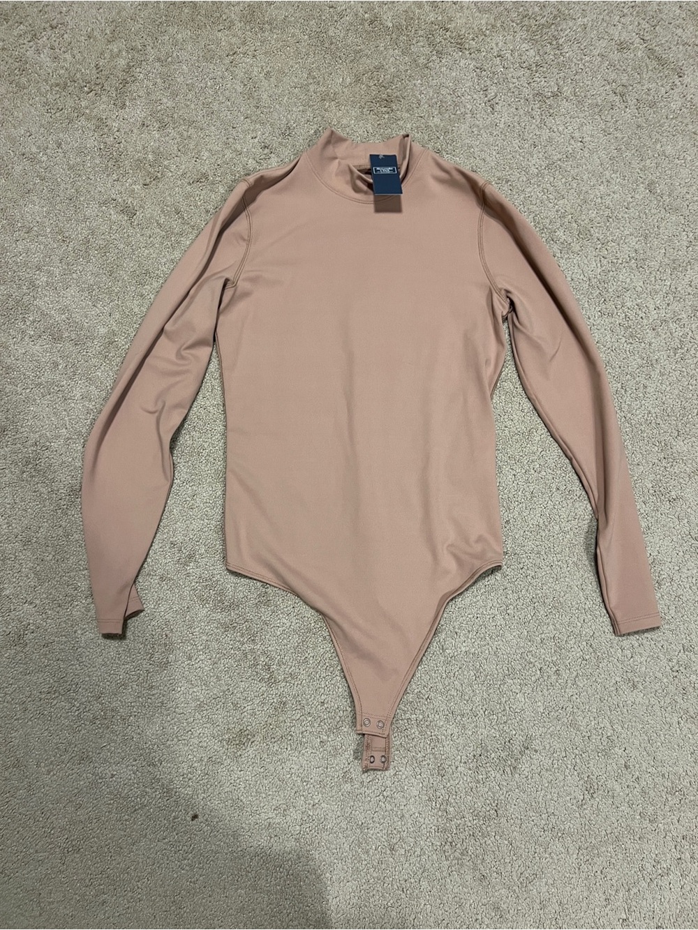 Abercrombie & Fitch Long Sleeve Mock Neck Bodysuit